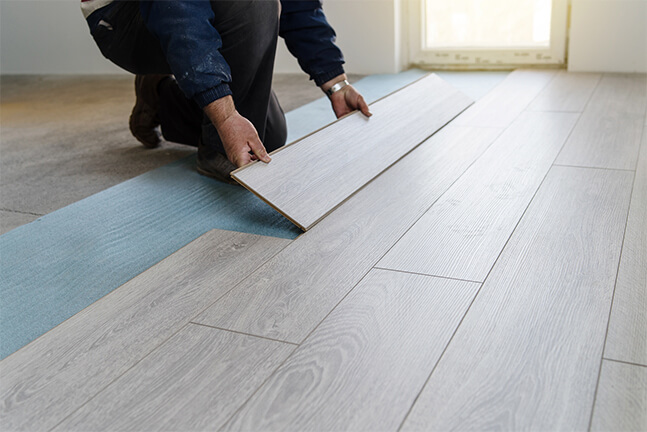 image of white wood floor